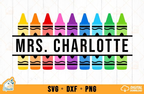 Crayon Split Monogram SVG for Crafts & Graphics: A Teacher’s Touch to Branding