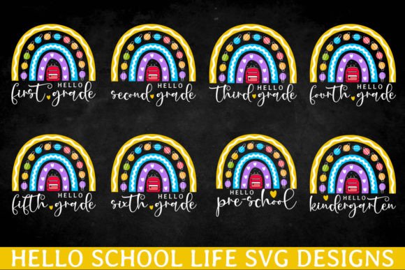 Hello Kindergarten School Kid SVG Bundle: A Creative Design Asset for Crafts and Marketing
