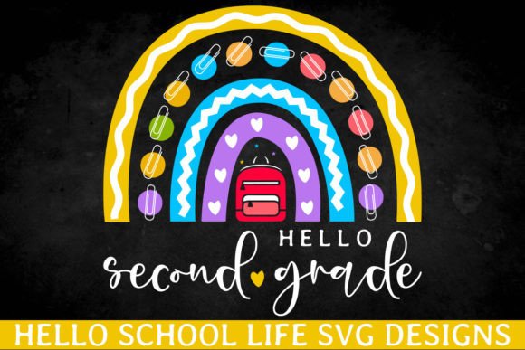 Hello Second Grade School Kid SVG Design Review