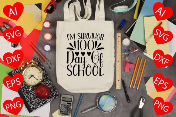I m Survivor 100 Days of School Embroidery Design Review