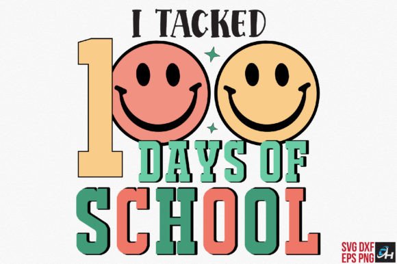 Retro 100 Days of School SVG: A Graphics Asset for Creative Publishing