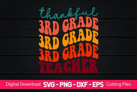 Thankful 3rd Grade Teacher Embroidery Design Review